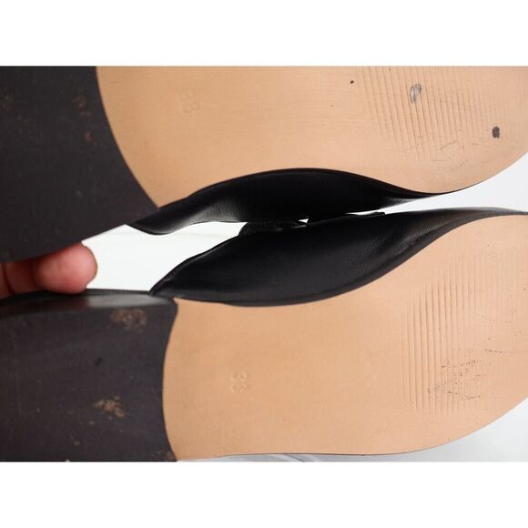 Bruno Magli Dalia Horsebit Mule Womens 7.5 BLack Leather Low Heel Slip on Comfy - Picture 11 of 14